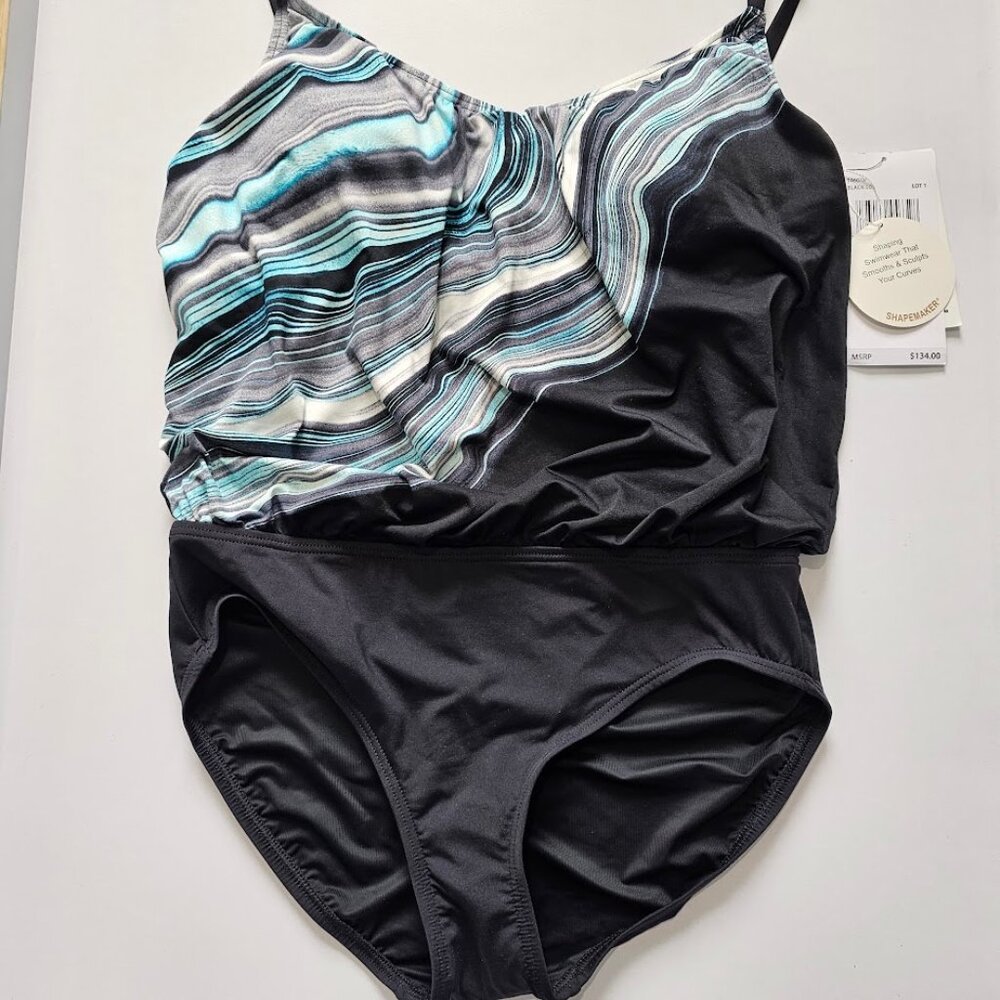 Coco Reef Contours Amaris Printed Tummy-Control One-Piece Swimsuit - Picture 5 of 10